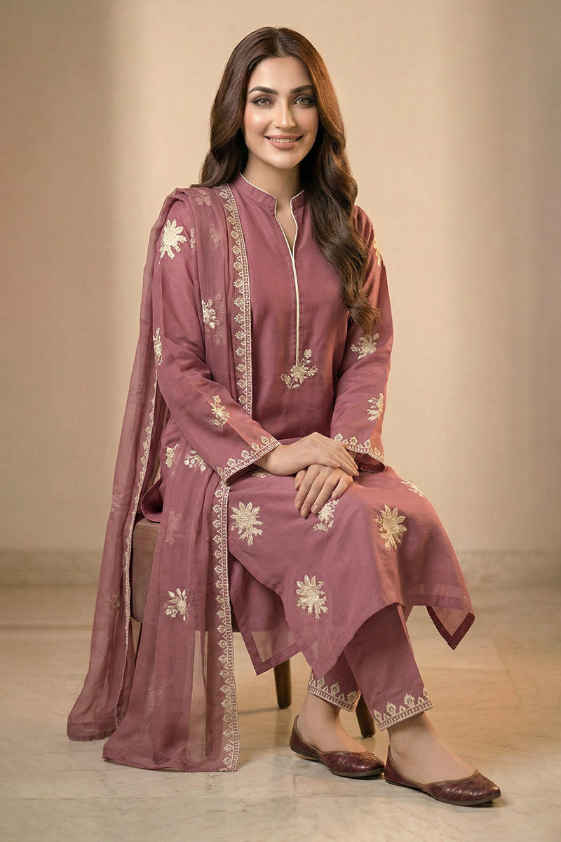 Mauve Rose Dupatta