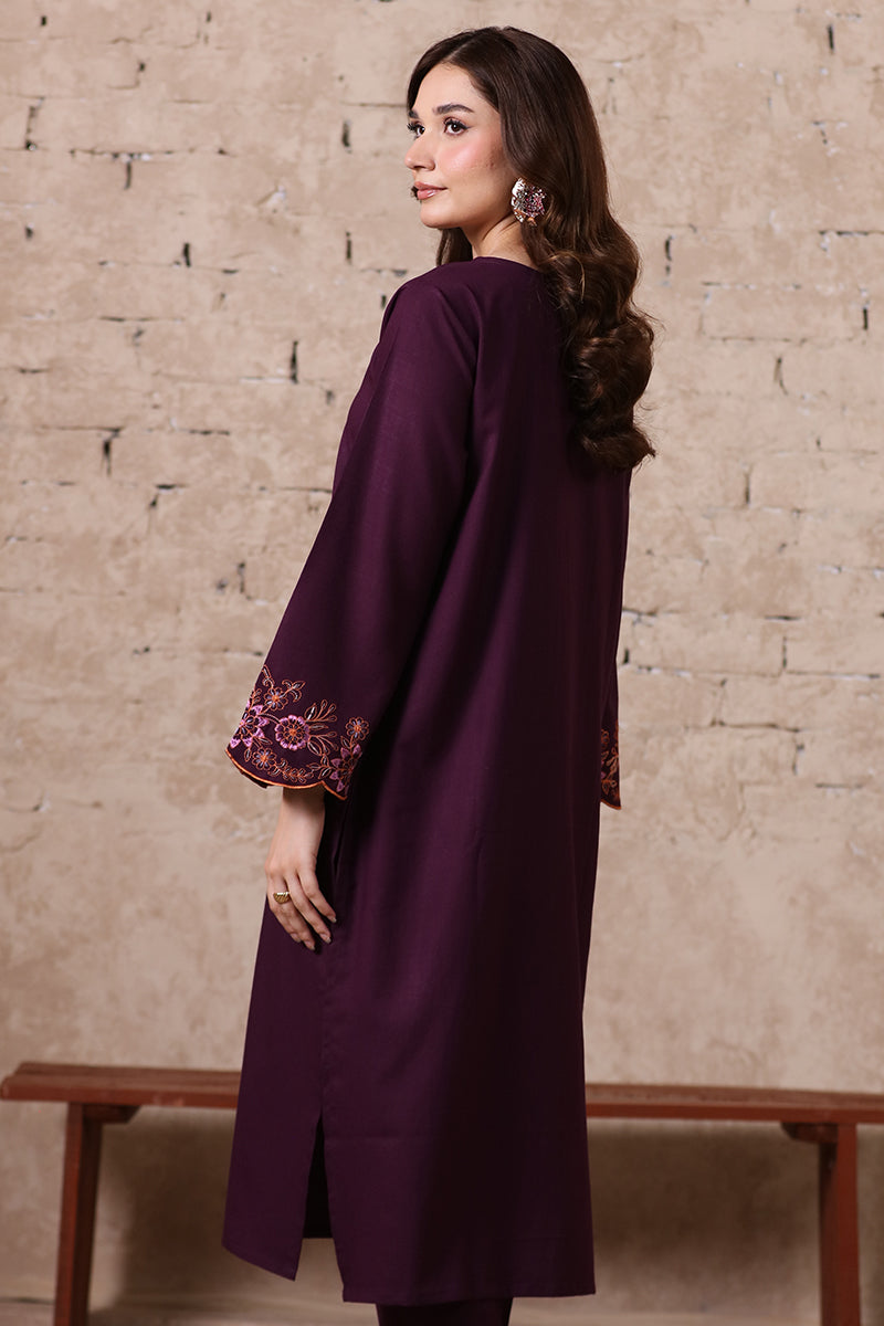 2 Piece Pret Embroidered Purple Dhanak Marina Suit