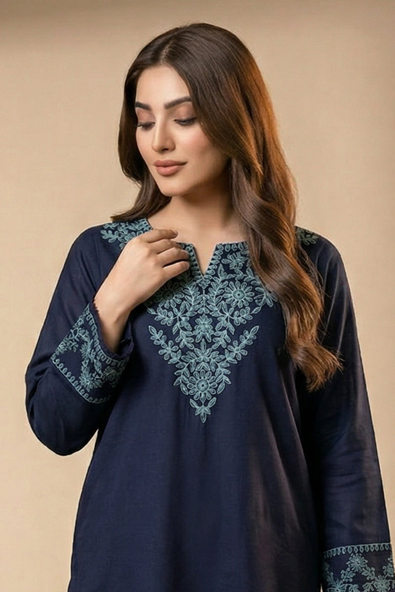 Navy Grace Dupatta